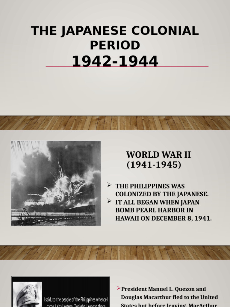 Japanese Colonial Period | PDF | Empire Of Japan | Philippines
