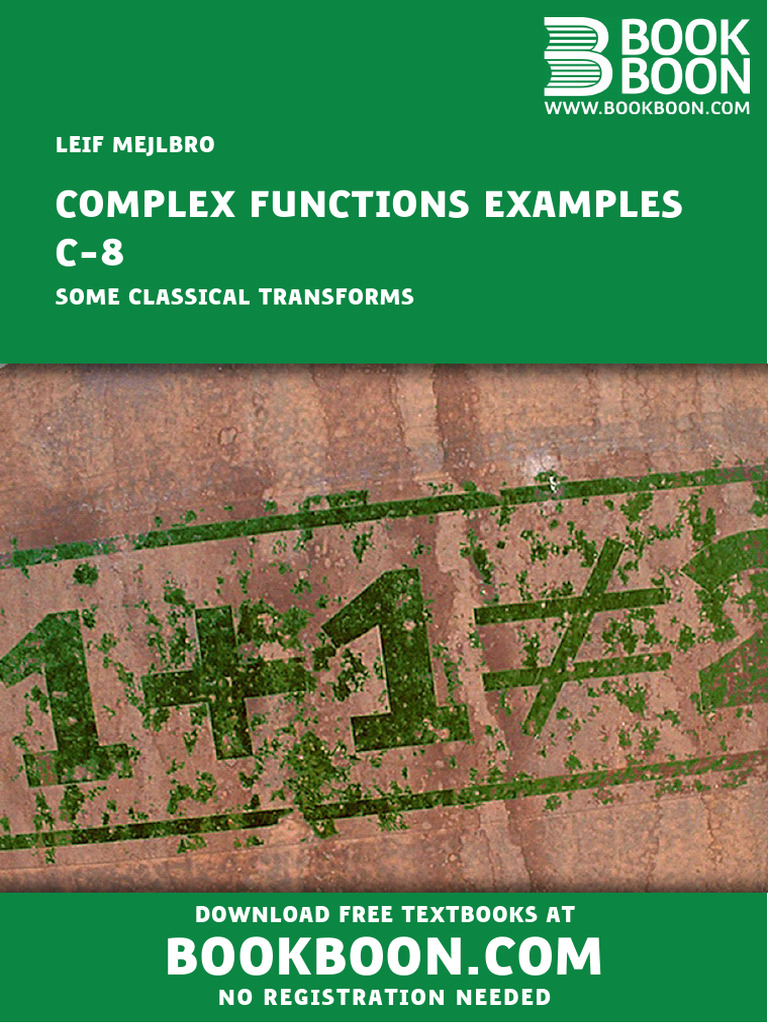 Complex Functions & Transforms Guide | PDF | Function (Mathematics ...
