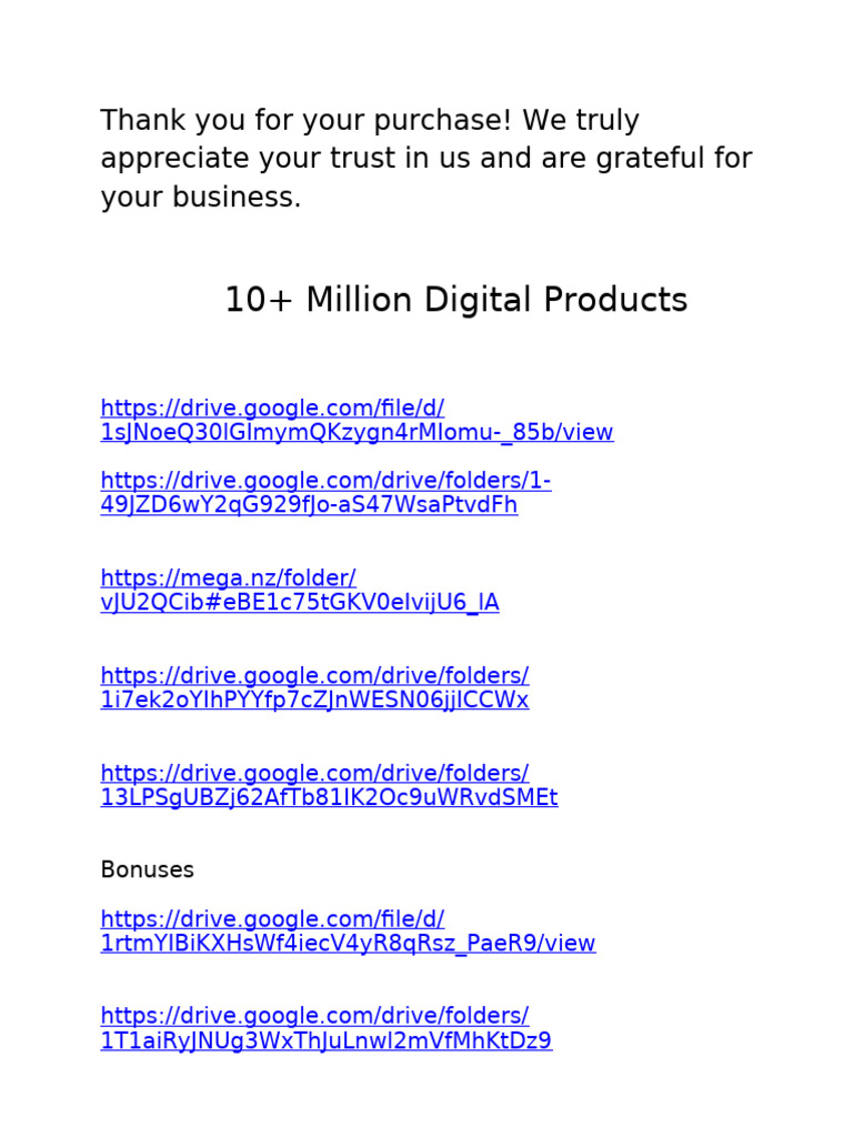 Digital Product Purchase Confirmation | PDF