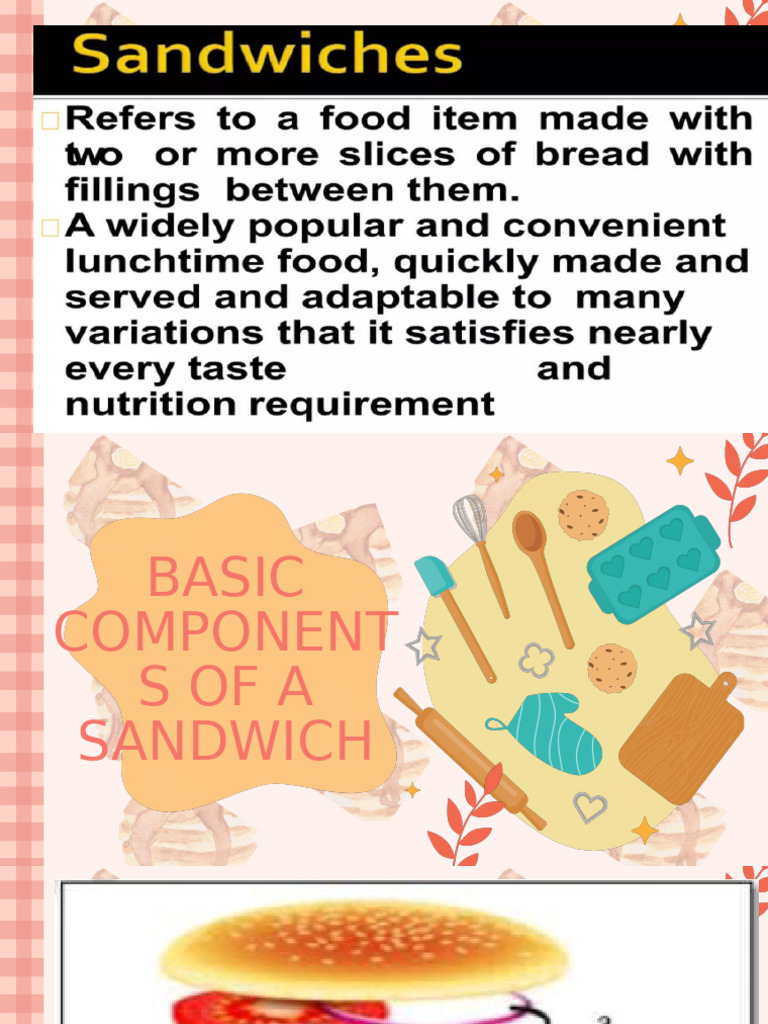 3rd Components of Sandwiches and Types of Bread | PDF | Sandwich | Breads
