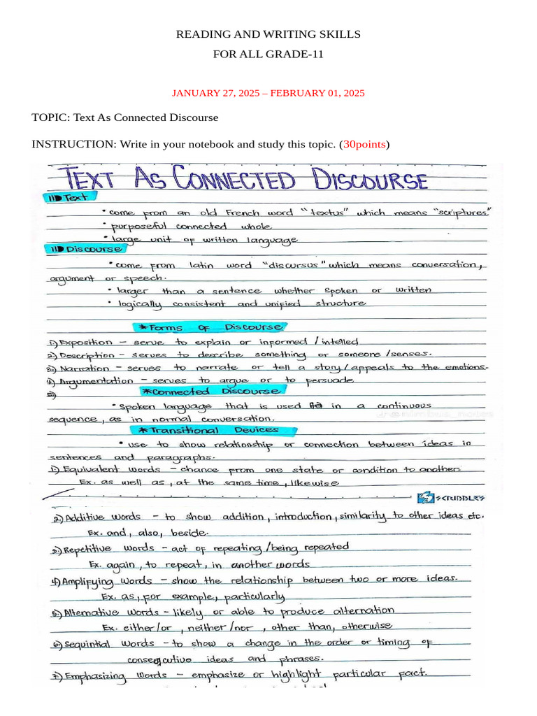 Reading And Writing Skills For All Grade 11 Pdf