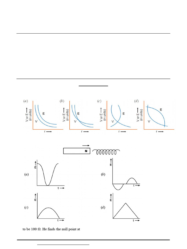 Physics Sample Paper for Board Exam 2025 | PDF | Electrical Resistivity ...