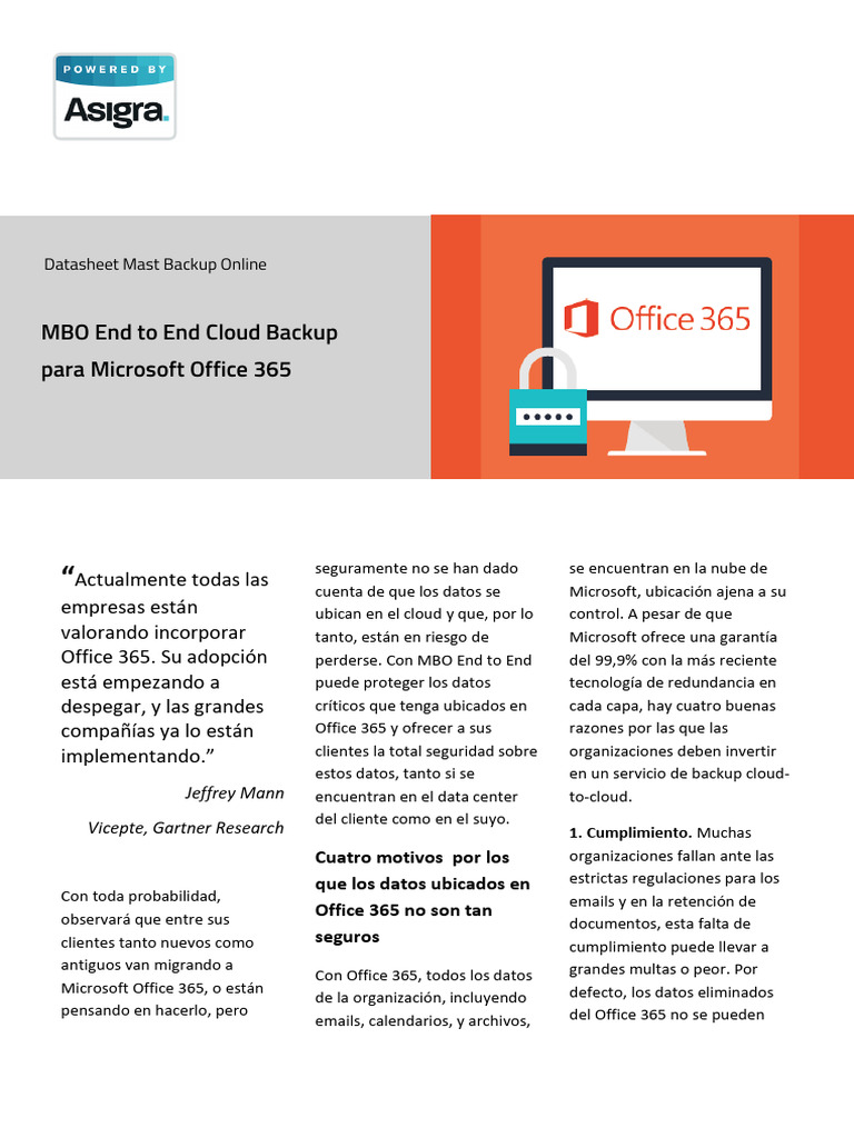 Protección de Datos en Office 365 | PDF | Apoyo | Microsoft