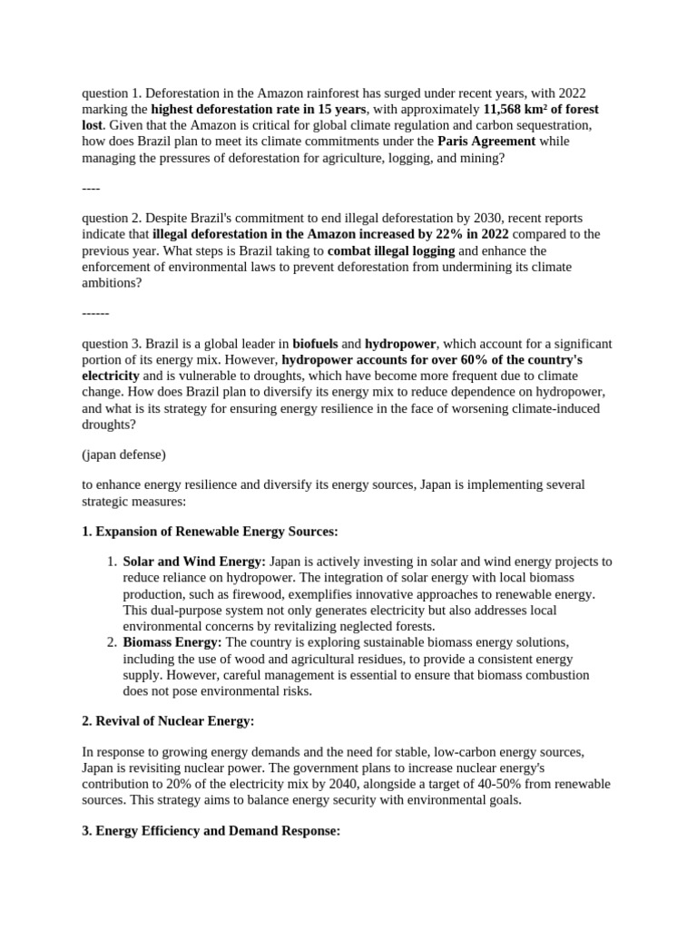 Brazil.edited | PDF | Amazon Rainforest | Deforestation