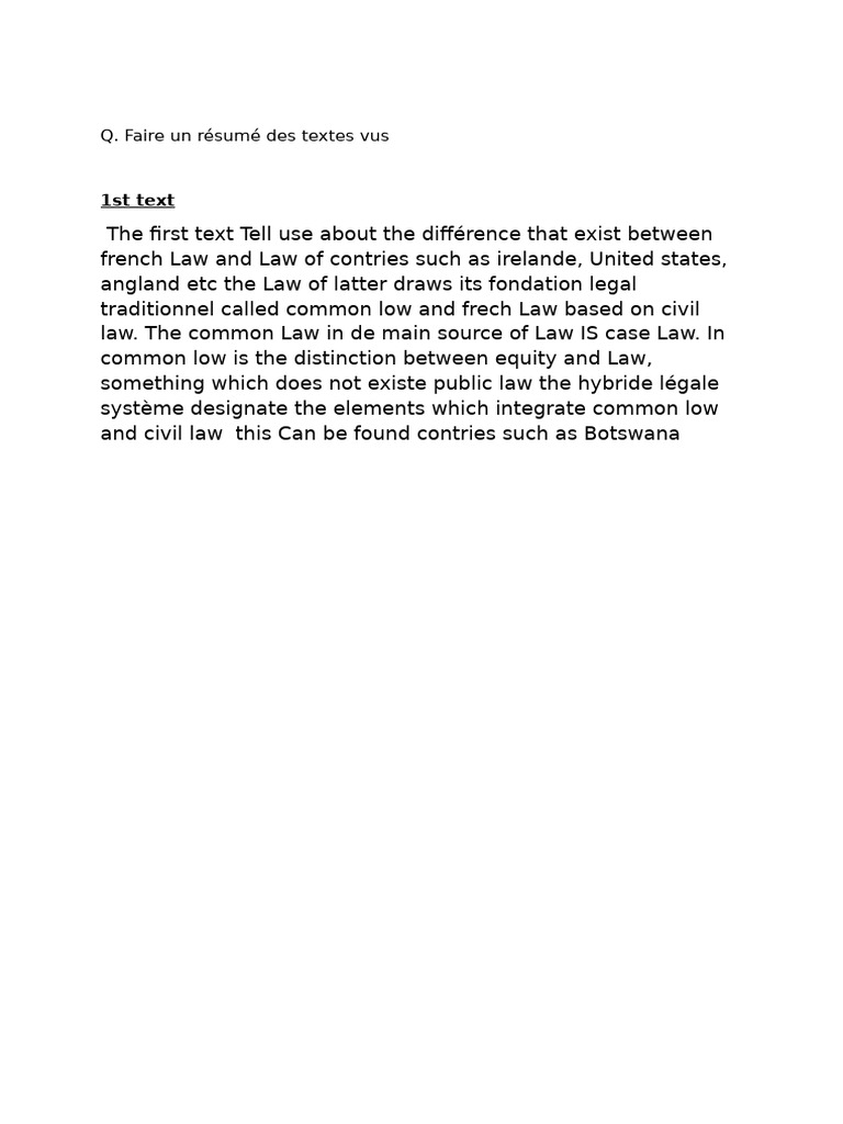 Comparative Analysis of Legal Systems | PDF