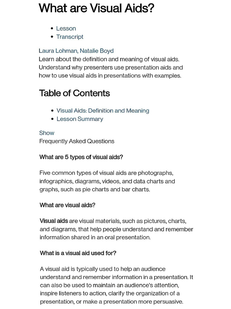 Relevance of Audio Visual Aids in Communication | PDF