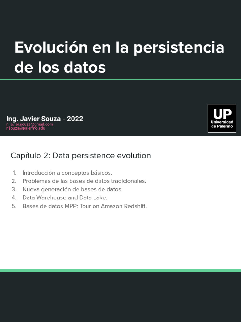 Evolución de la Persistencia de Datos | PDF | No Sql | Bases de datos