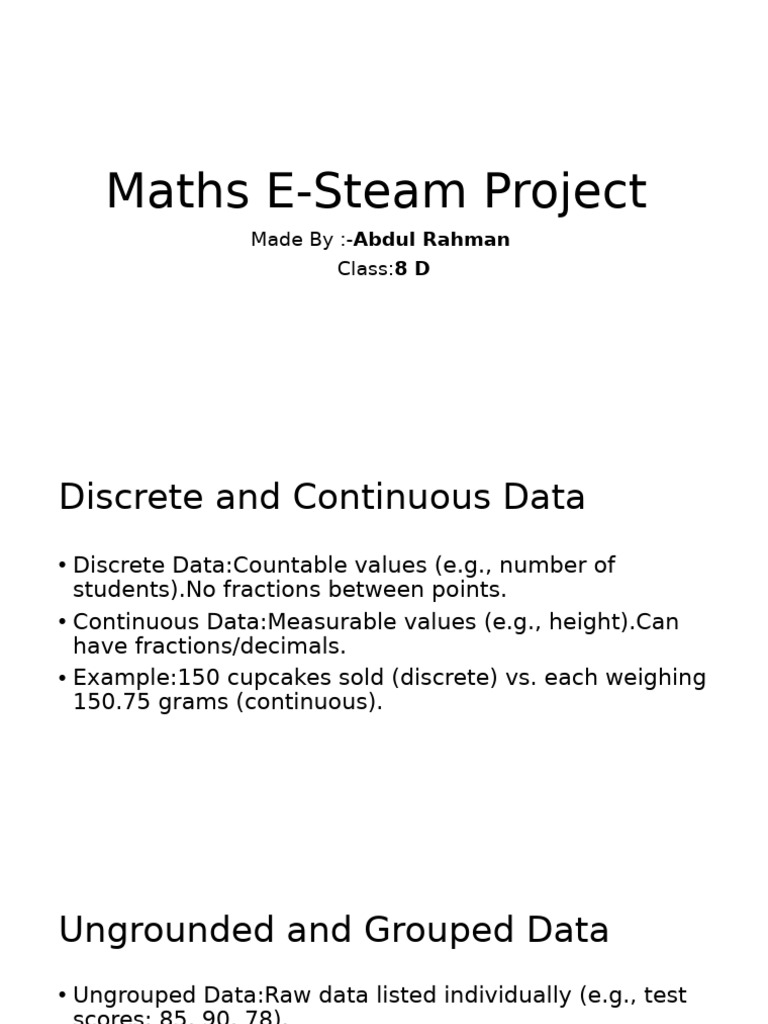 Discrete vs. Continuous Data Explained | PDF