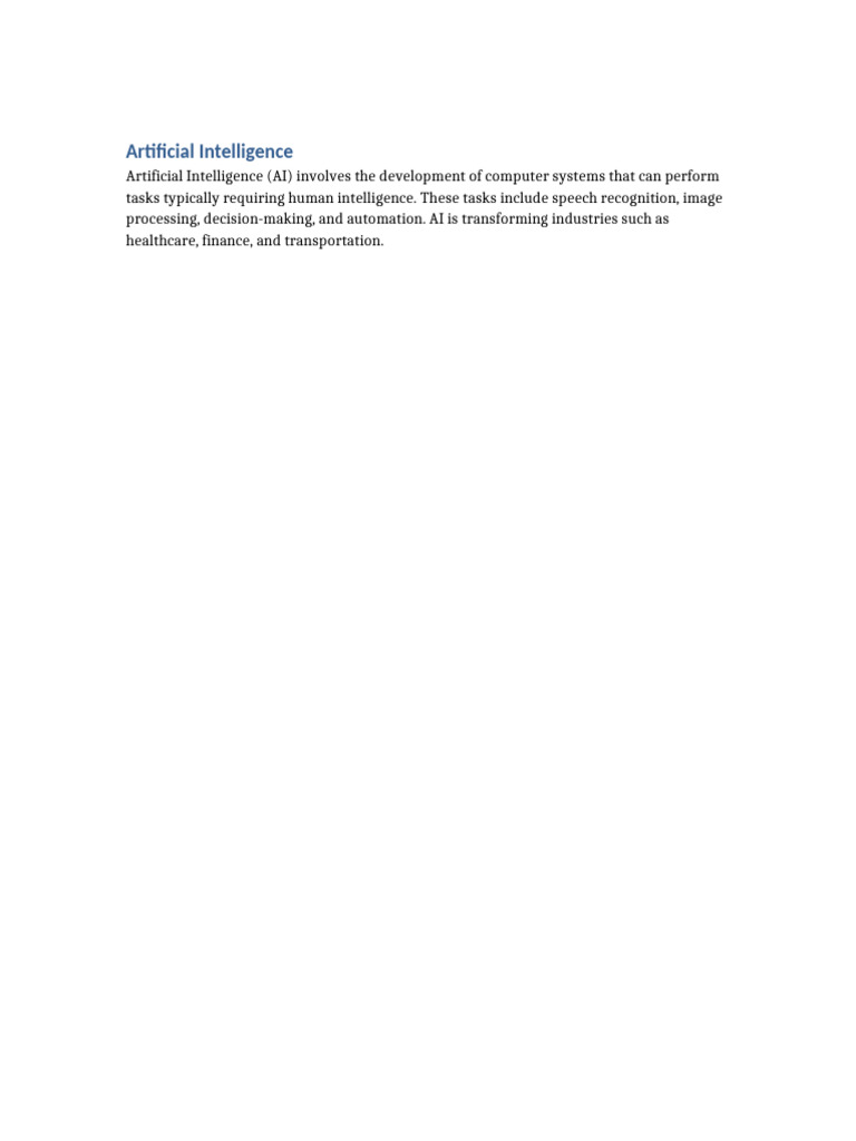 Understanding Artificial Intelligence Applications | PDF