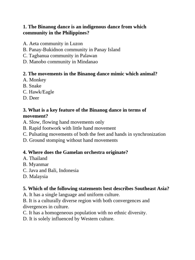 Music and Arts 7 Lesson 2 q2 QUIZ | PDF | Performing Arts | Musical ...