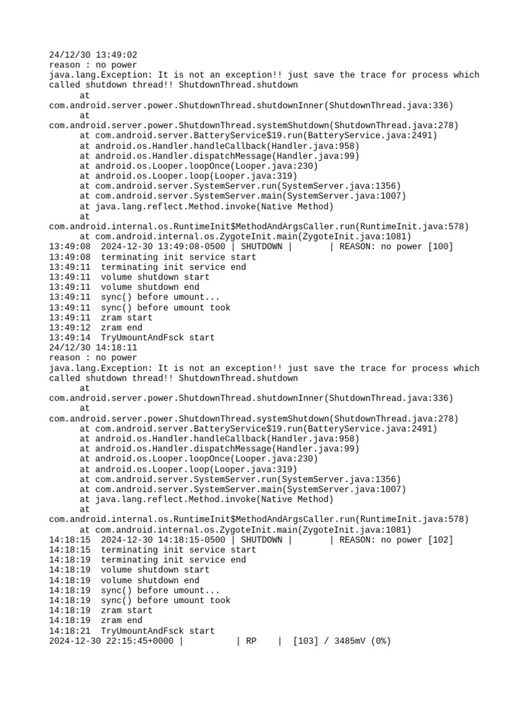 Android Shutdown Log Analysis | PDF | Thin Clients | Embedded Linux ...