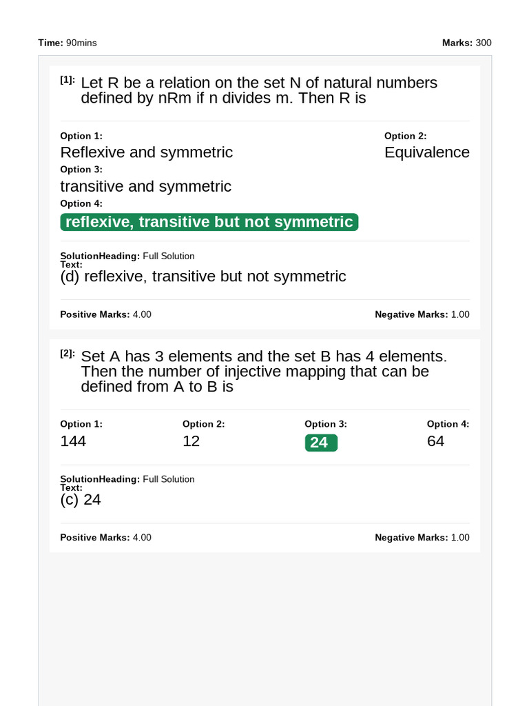 Math and Logic Problem Solutions | PDF | Process (Computing ...