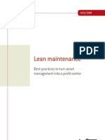 Lean Maintenance - Best Practices to Turn Asset Mgmt Into a Profit Center