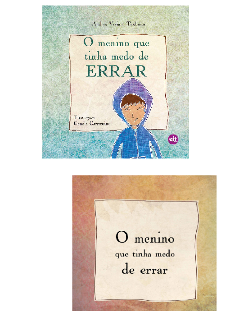 LIVRO - O Menino Que Tinha Medo de Errar | PDF