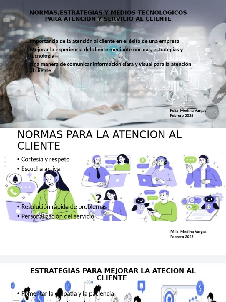 Normas, Estrategias y Medios Tecnologicos para Atencion y Servicio | PDF