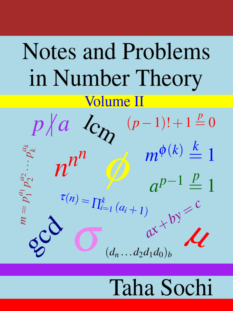 Number Theory Notes and Problems II | PDF | Equations | Numbers