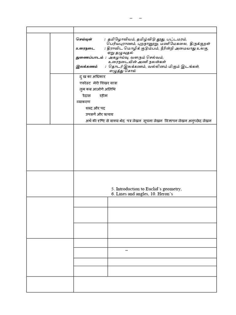 Grade IX Internal Assessment Schedule | PDF