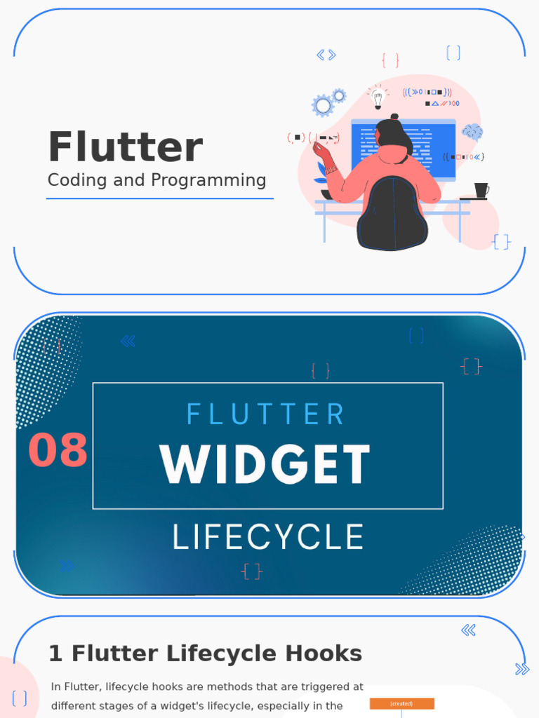 Flutter Stateful Widget Lifecycle Hooks | PDF