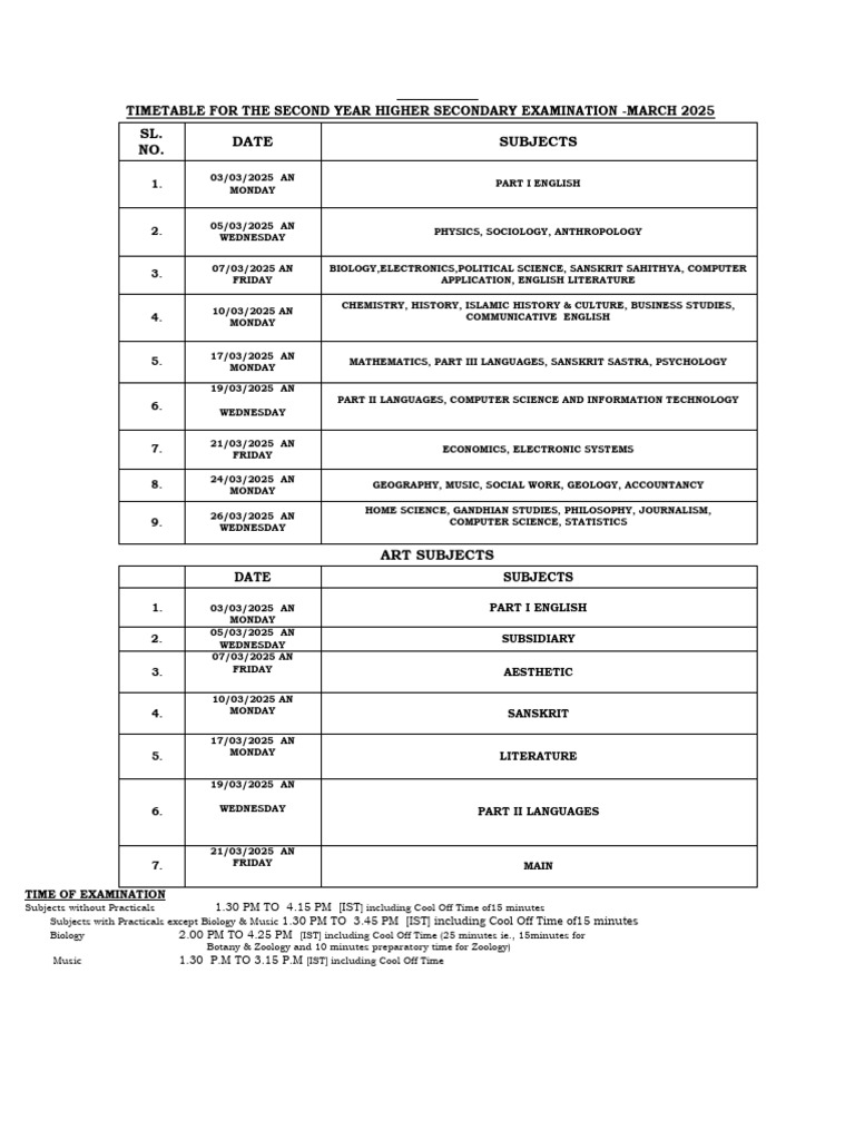 Timetable 1 | PDF | Science | Liberal Arts Education