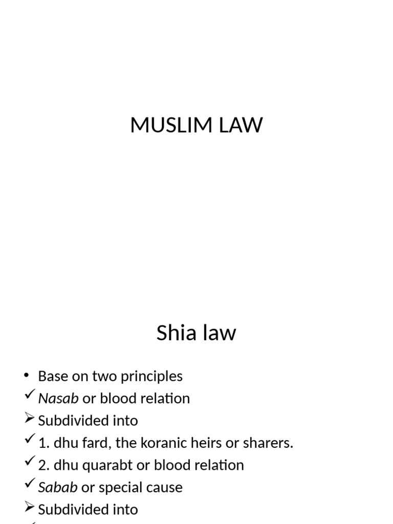 Shia and Hanafi Inheritance Laws | PDF | Inheritance | Kinship And Descent
