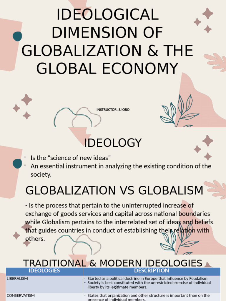 Ideological Aspects of Globalization | PDF | Globalization | Bretton ...