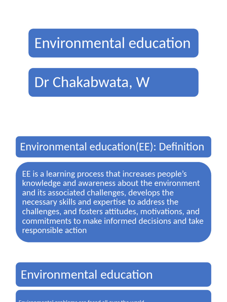Understanding Environmental Education | PDF | United Nations Framework ...