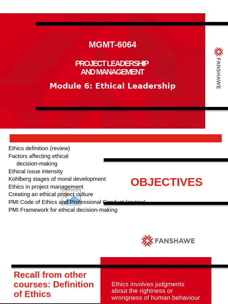 Ethical Leadership in Project Management | PDF | Regulatory Compliance ...