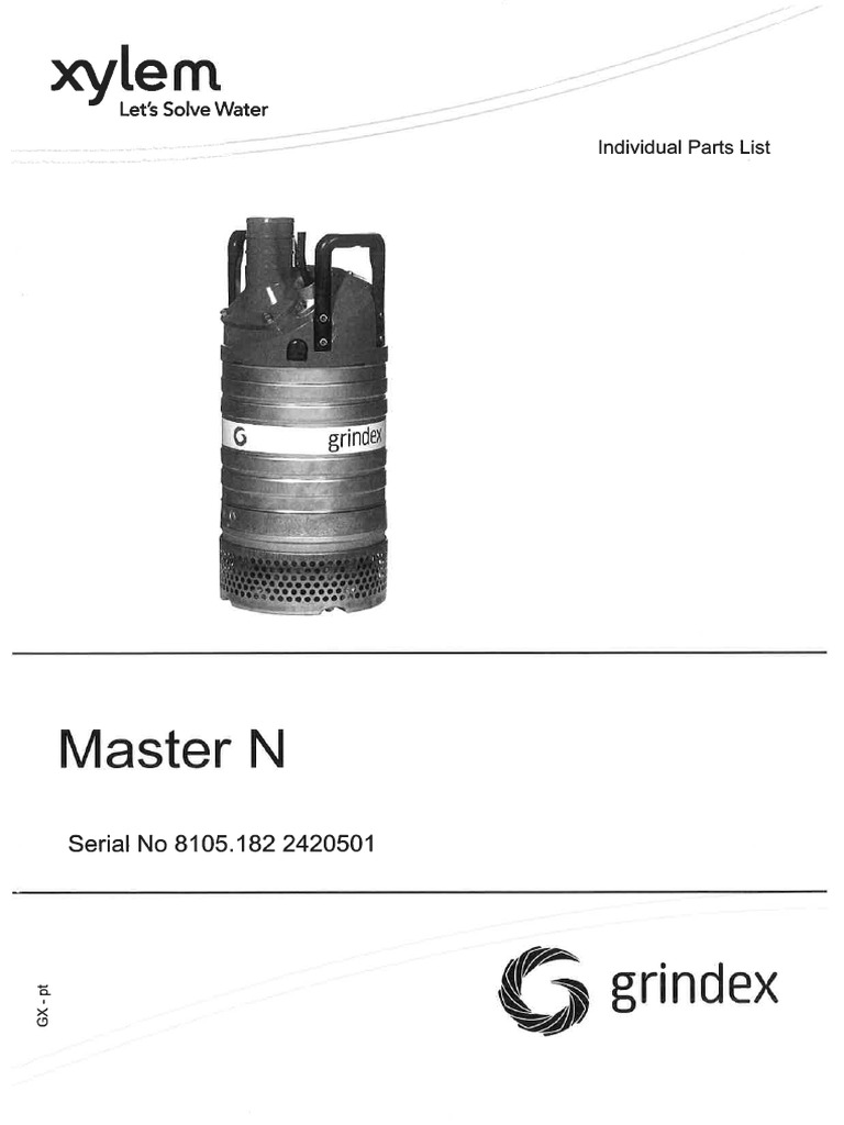 Grindex Master N 81051822420501 - Parts-List - EN | PDF