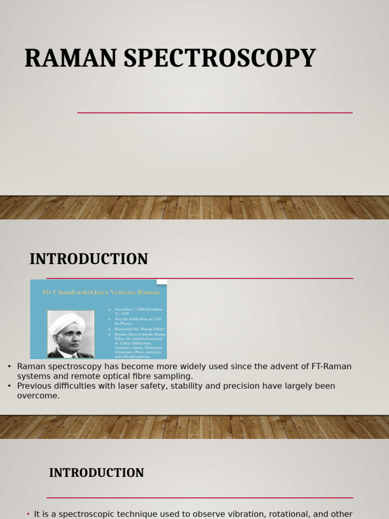 Understanding Raman Spectroscopy Techniques | PDF | Raman Spectroscopy ...