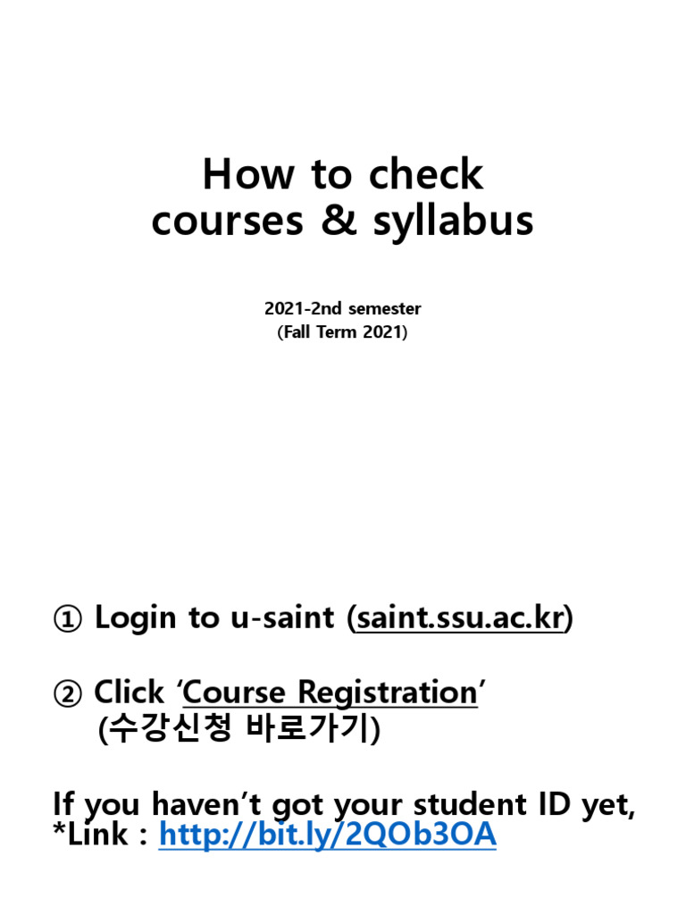 Check 2021 Fall Course Syllabus Guide | PDF