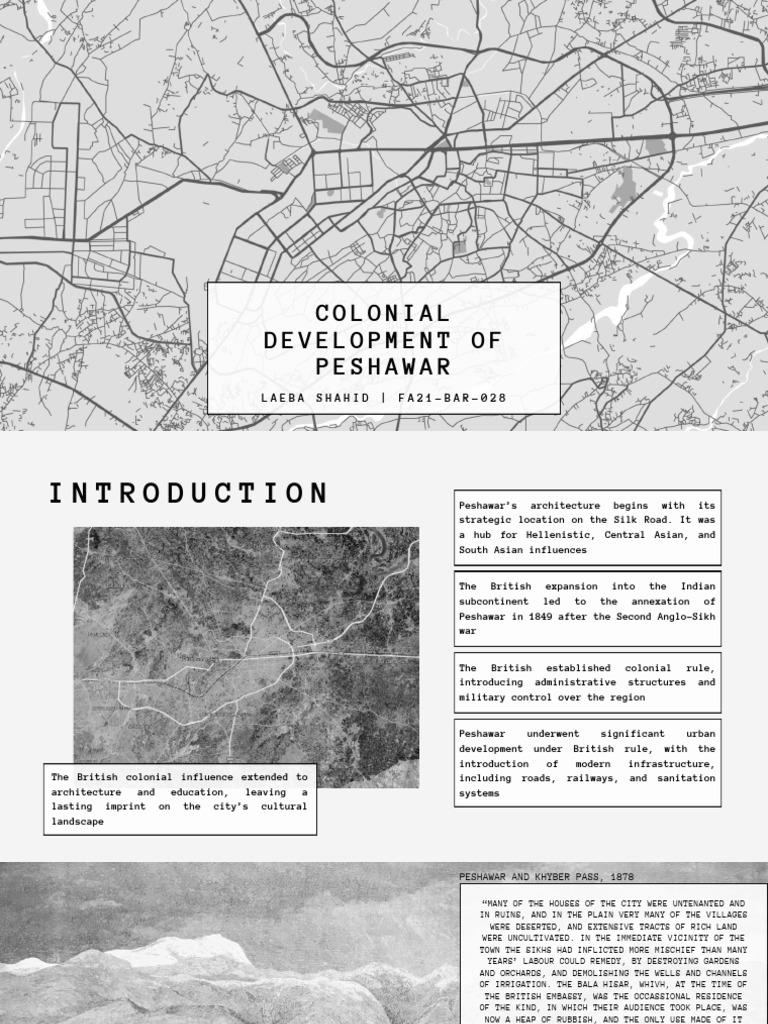 Colonial Urban Development in Peshawar | PDF | Peshawar