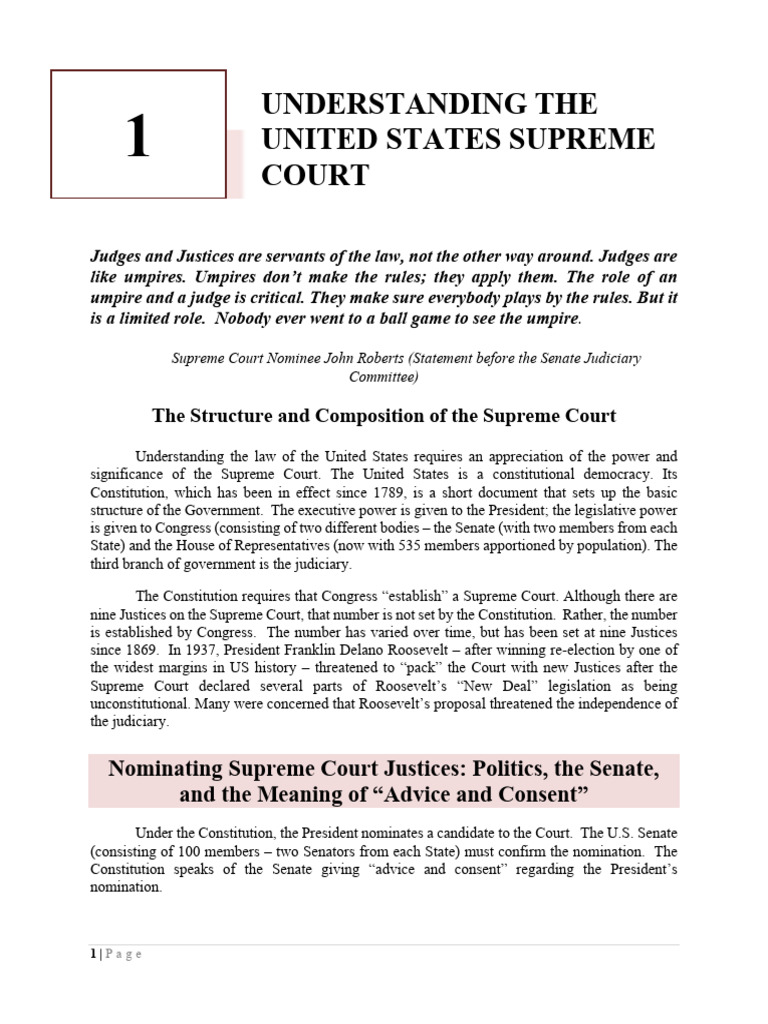 Topic 1 2025 Supreme Court | PDF | Supreme Court Of The United States ...