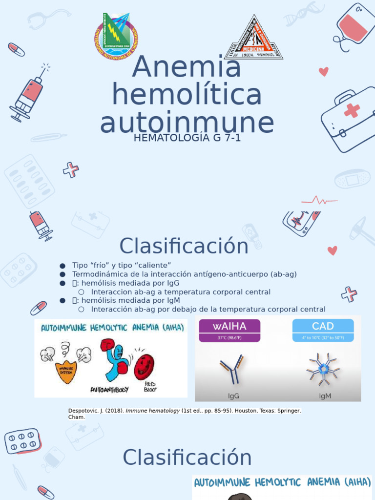 Anemia Hemolítica Autoinmune | PDF | Sistema complementario | Sangre