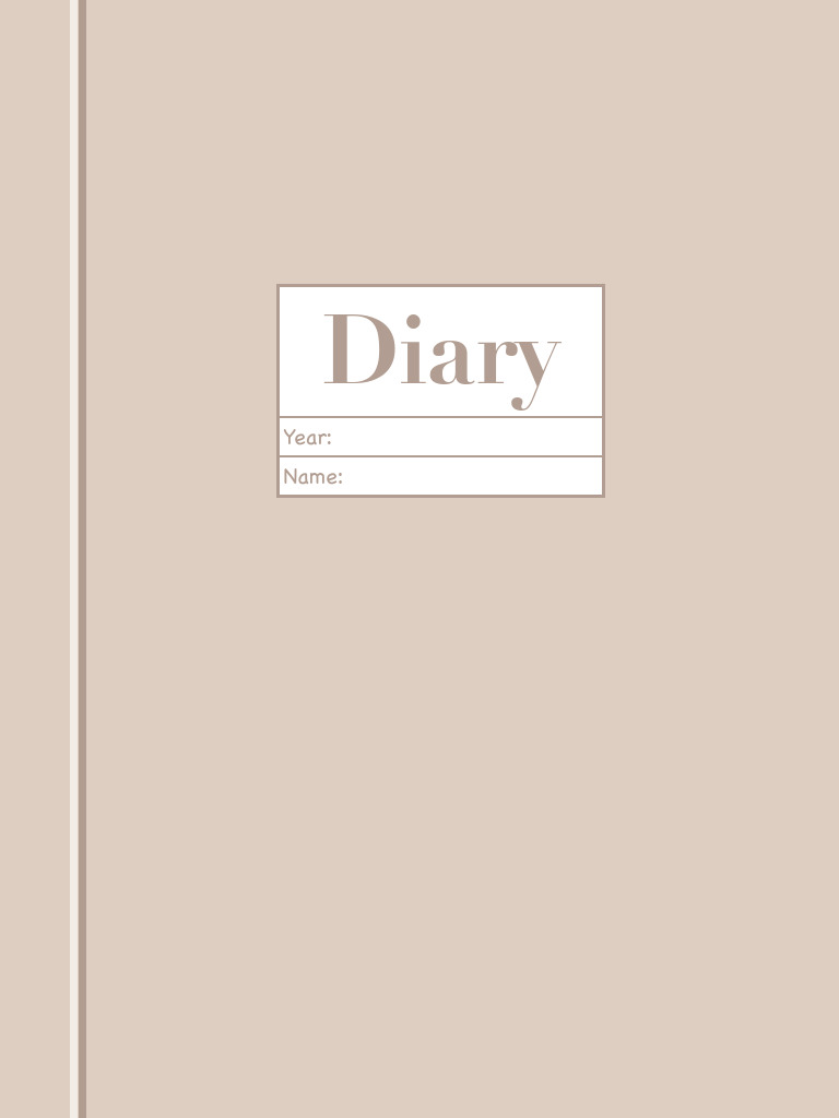 Yearly Diary Overview Template | PDF