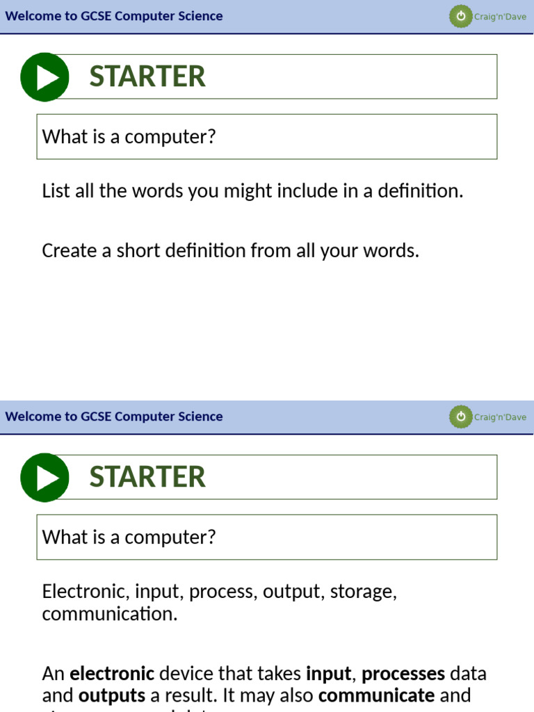 GCSE Computer Science Course Overview | PDF | Input/Output | Computer ...