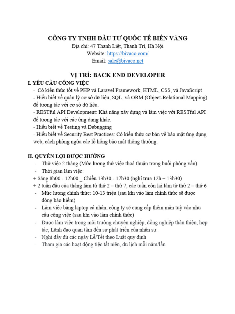 JD Backend | PDF