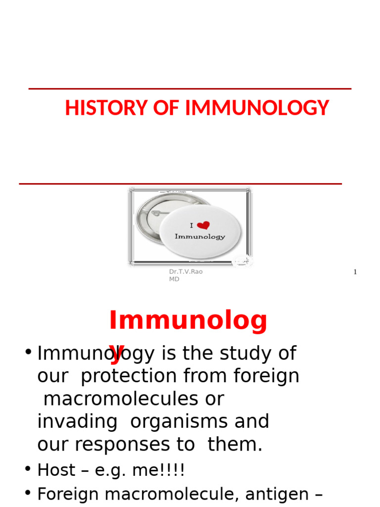 A Brief History of Immunology | PDF | Immune System | Immunology