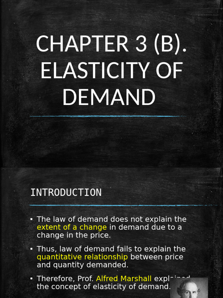 SYJC Eco CHP 3B | PDF | Elasticity (Economics) | Demand