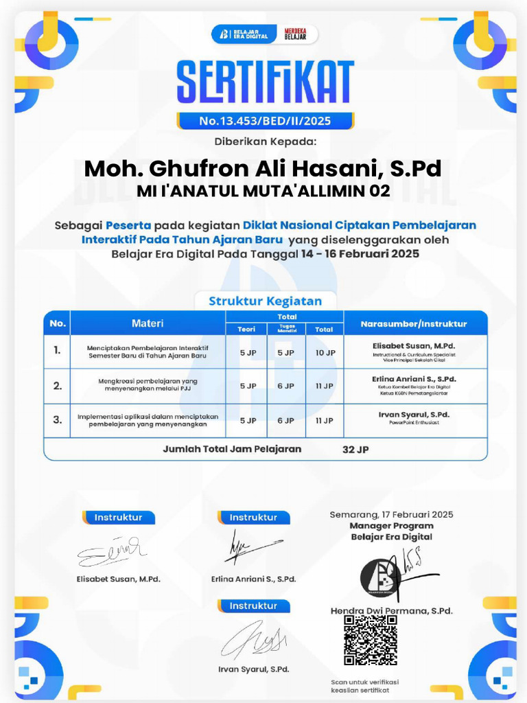2025 - Ser - Ghufron - Pemb Interaktif 32jp | PDF