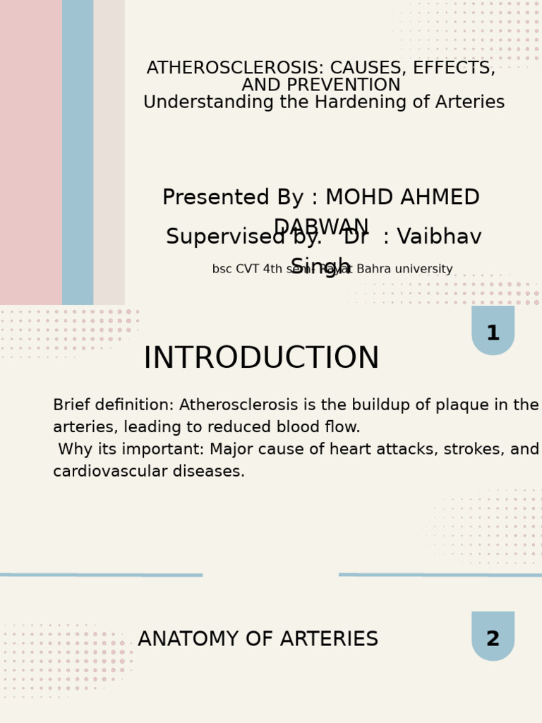 Atherosclerosis Causes, Effects, and Prevention Understanding The ...
