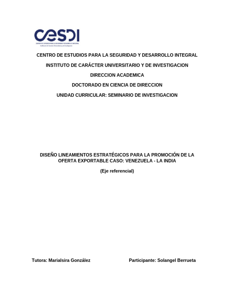 Referentes Teoricos - Cesdi | PDF | aduana | Exportaciones