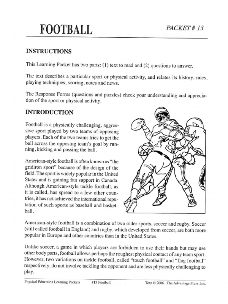 Football Packet | PDF