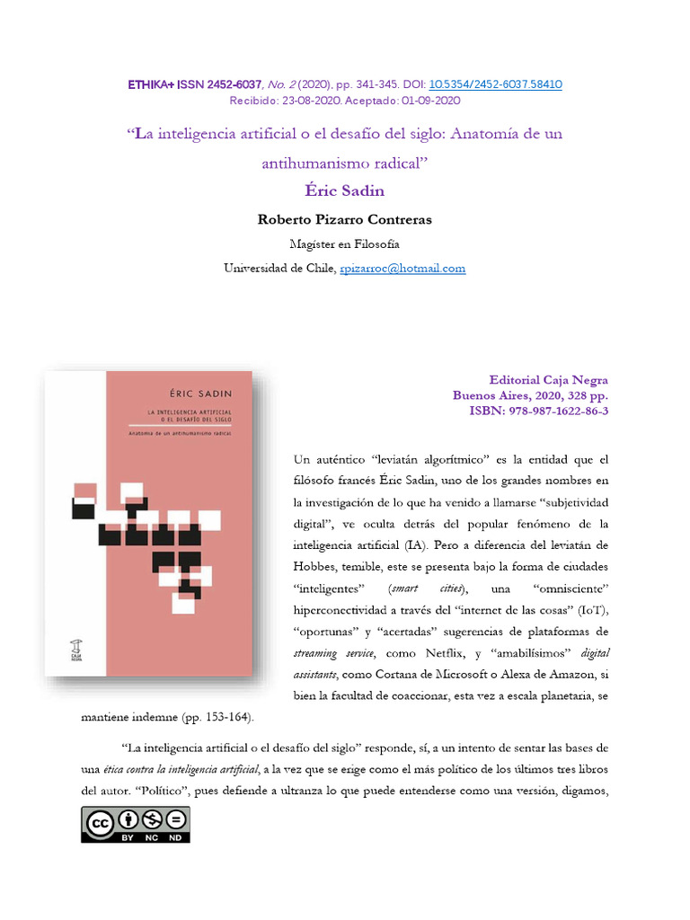 Resena de La Inteligencia Artificial o e | PDF | Inteligencia ...