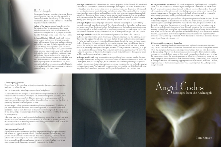 Angel Codes Gabriel Michael (Archangel)