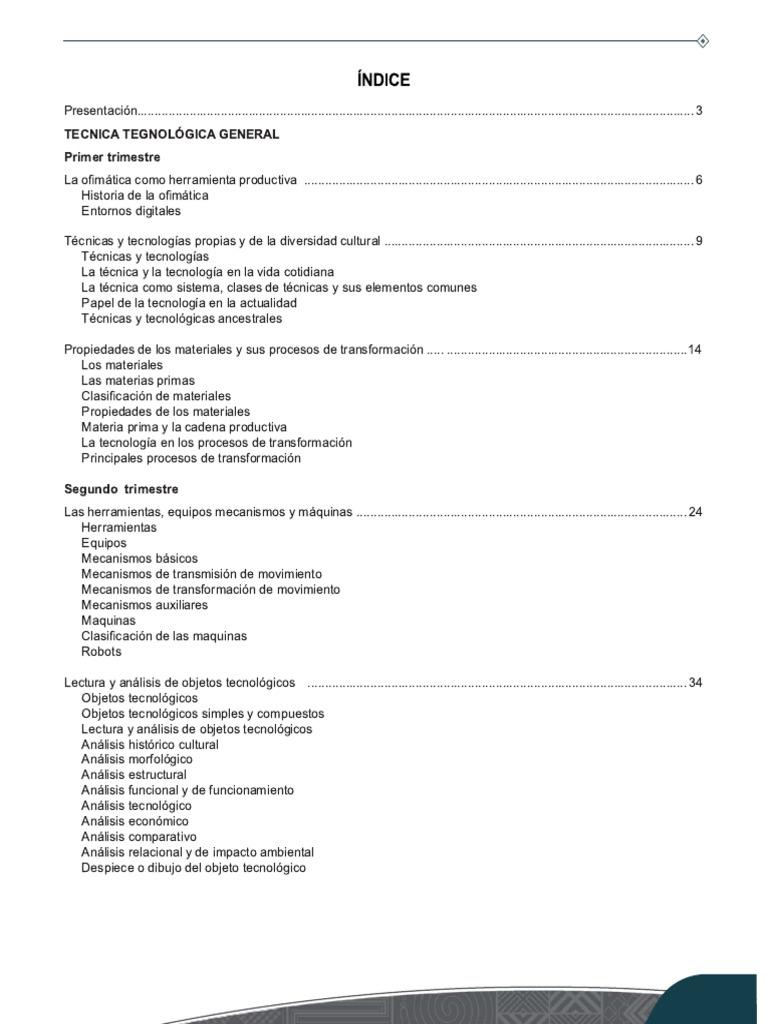 1RO - Técnica Tecnológica General (2025) | PDF