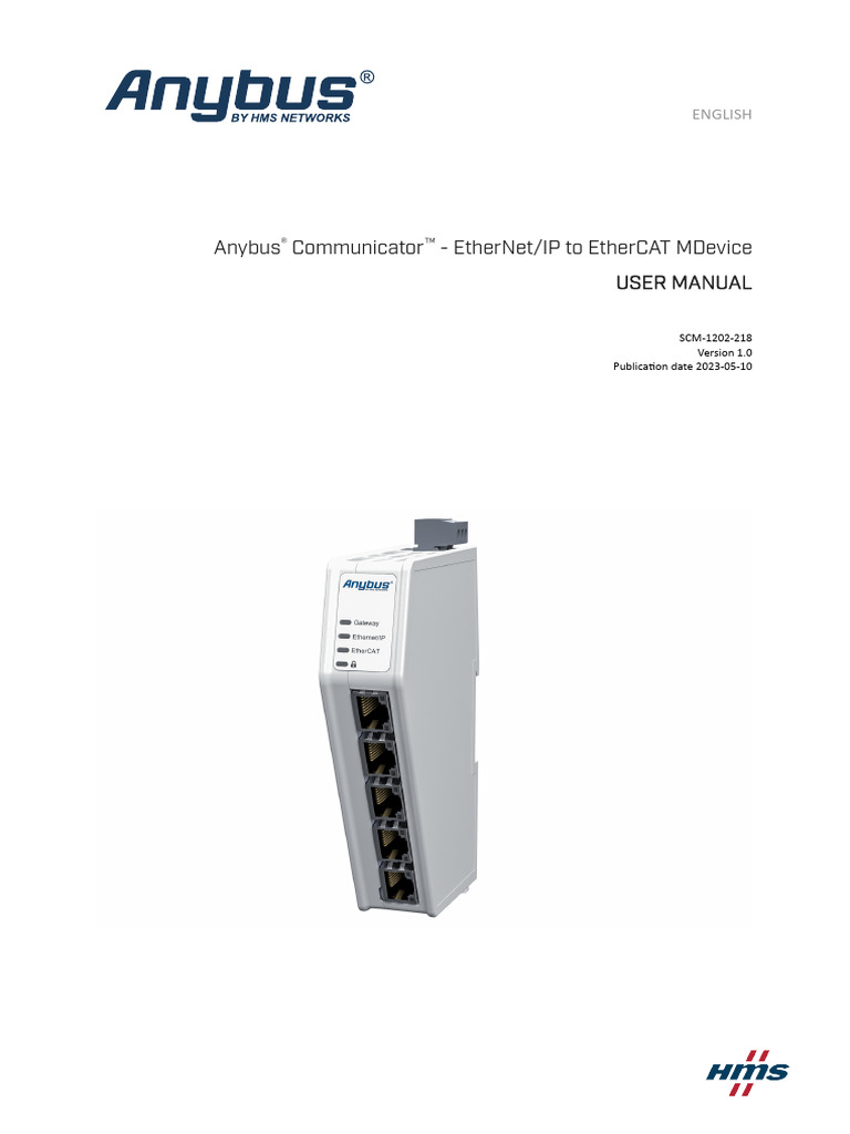 Anybus Communicator User Manual | PDF | Ip Address | Computer Network