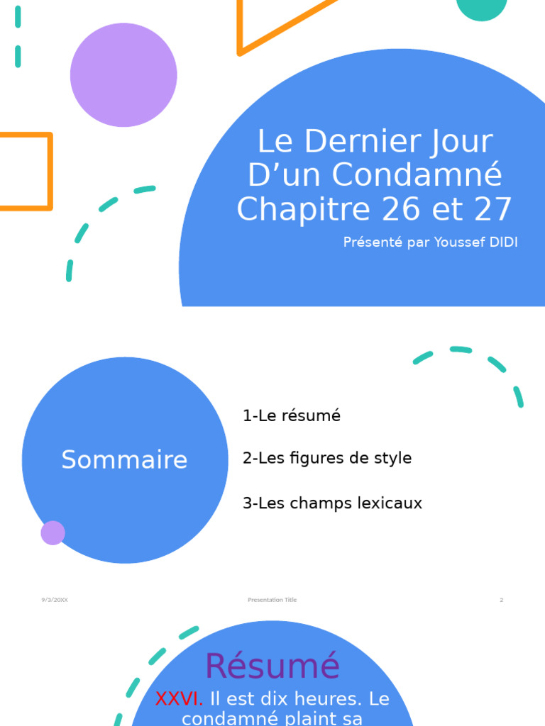 Le Dernier Jour D'Un Condamné Chapitres 26 27 | PDF