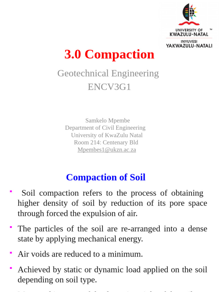 Soil Compaction Techniques and Testing | PDF | Soil | Soil Science
