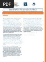 Code of Ethics for Australian Nurses | PDF | Nursing | Morality