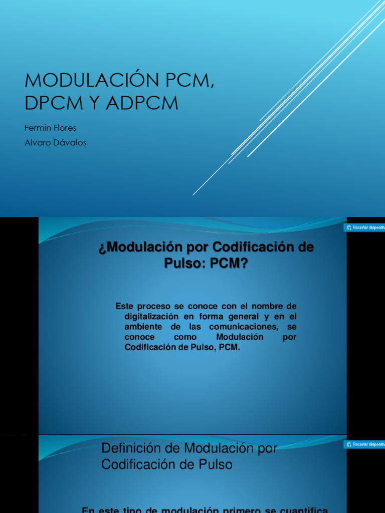 Modulación DPCM y ADPCM en Voz | PDF | Ingeniería Informática ...